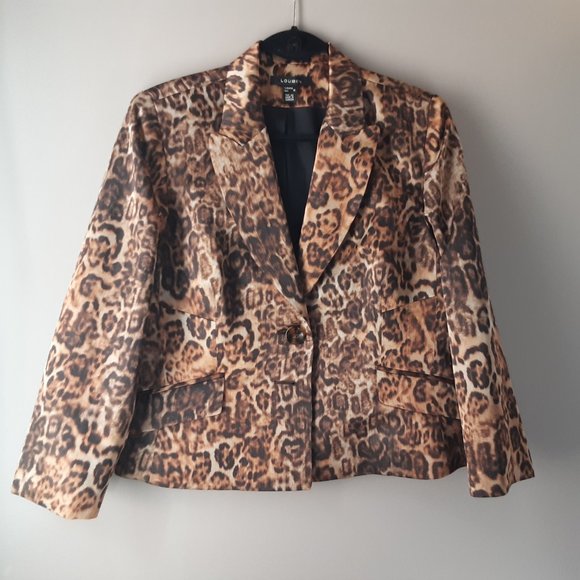 Louben Jackets & Blazers - Louben Leopard Print Jacket | Made in Canada | 10